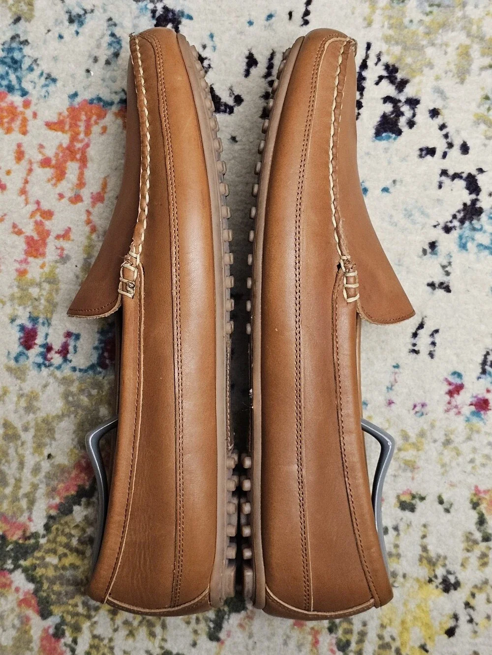 Allen Edmonds Interstate 90 Mens Shoes Size 15 Brown Leather Loafer Slip On